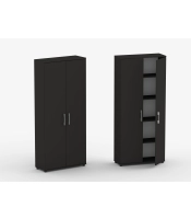 Szafa biurowa regał G 80 2d czarna 80 cm, 5 półek czerń aksamitna